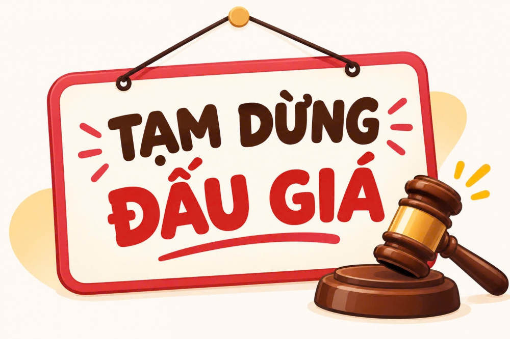 Thông báo tạm dừng tổ chức đấu giá tài sản QSDĐ tại phường Đông Gia Nghĩa (Lô G2-18)