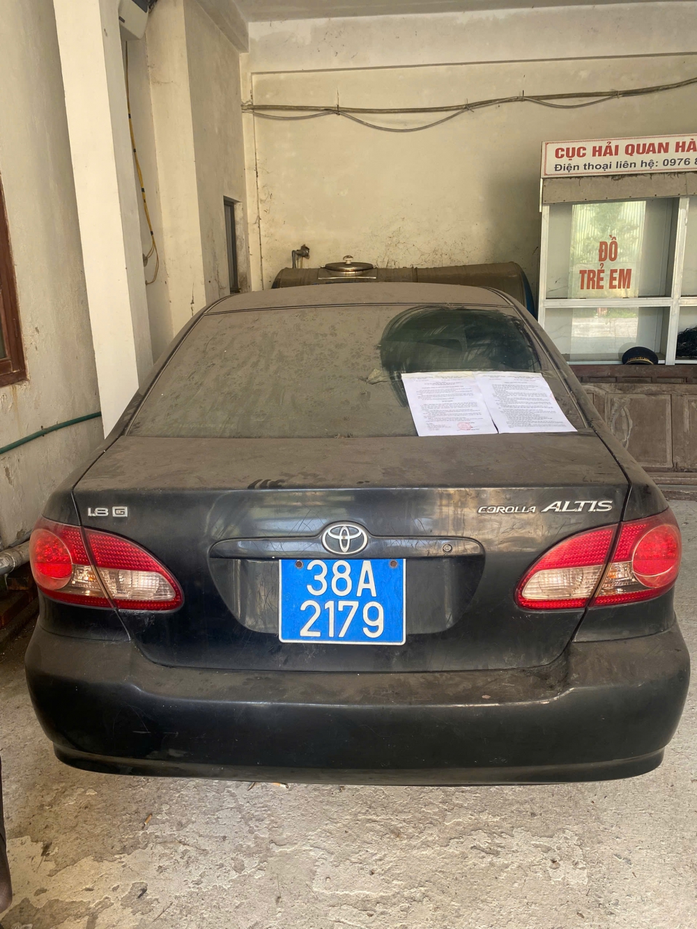 Thông báo đấu giá tài sản của Chi cục Hải quan Khu vực XI (Xe ô tô TOYOTA; biển kiểm soát: 38A-2179)